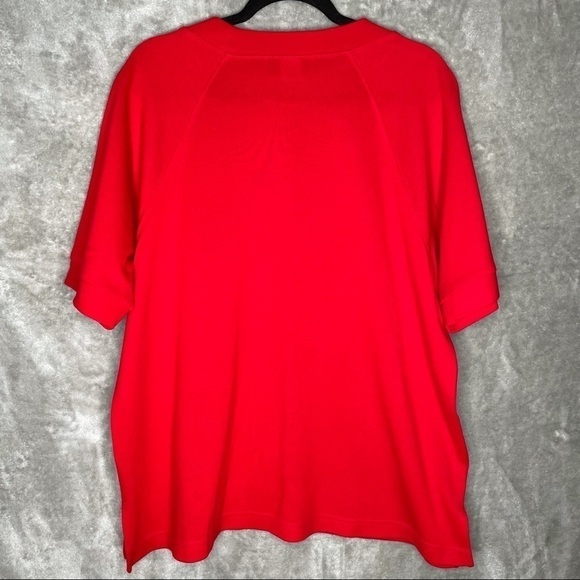 C.D. Daniels Red Short Sleeve Crew Neck Top Size 2X - Picture 2 of 6